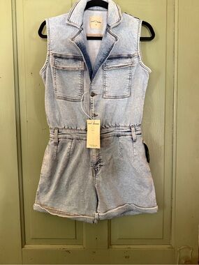 Love & Trends Light Wash Denim Romper